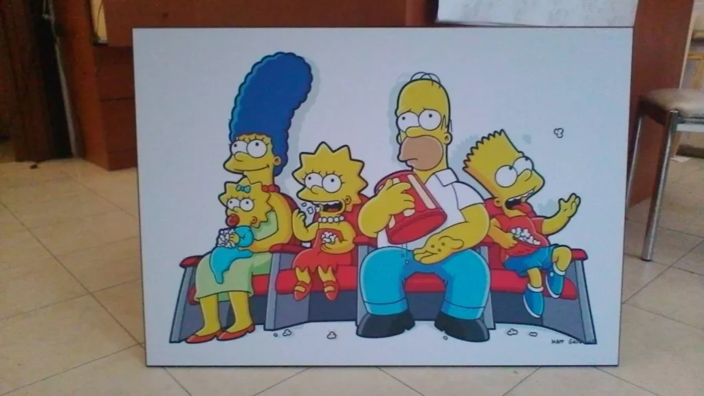 Quadro pop art cartoon su tela