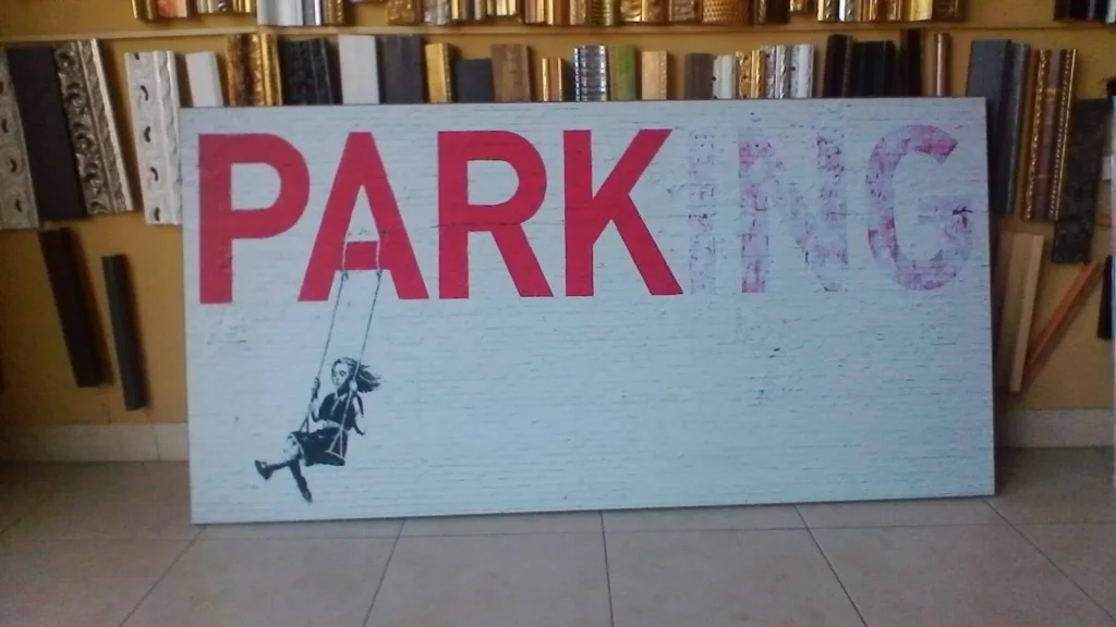 Quadro street art Parking