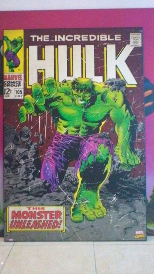 Stampa fumetto vintage su tela