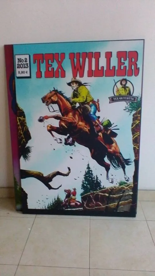 Stampa fumetto western su tela